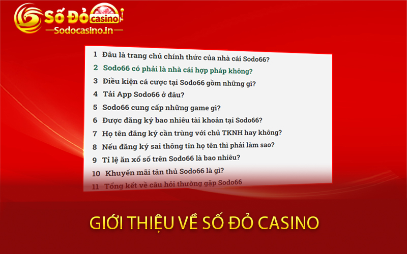 Giới thiệu về Số Đỏ Casino